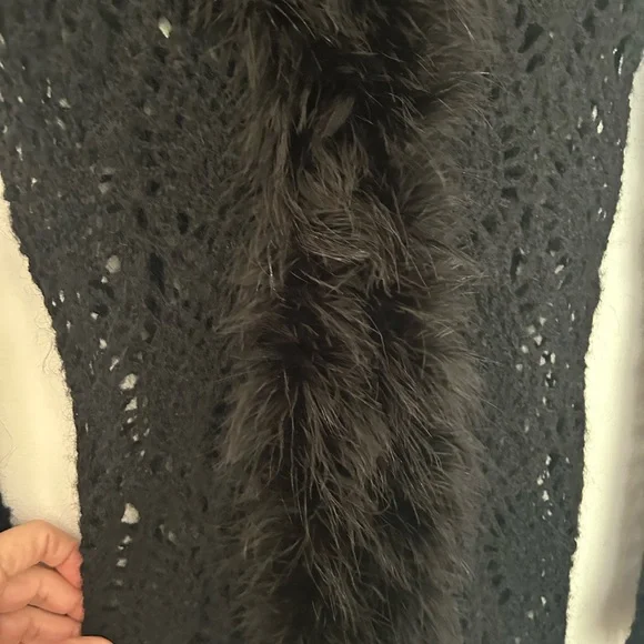 Bebe Elegant Black Long Knitted Duster - Picture 7 of 11